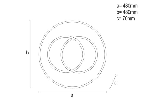 LED mennyezeti lámpa + távirányító 85W - J1358/W