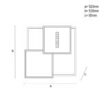 LED mennyezeti lámpa + távvezérlõ 95W - TA1323/W