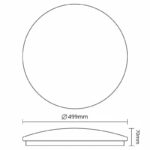 LED mennyezeti lámpa OPAL + távvezérlõ 48W - LCL535LW