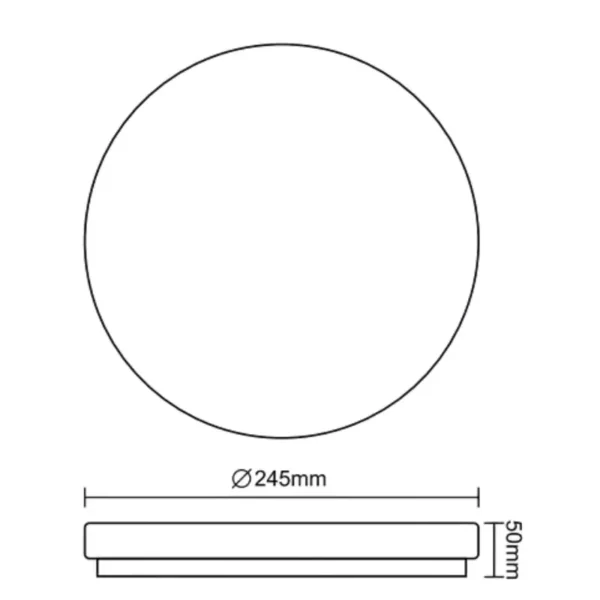 LED mennyezeti lámpa OPAL SLIM 12W / SMD / 4000K / IP44 - LCL421S/44