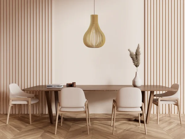 Tömör fa lámpa E27 / 380 - WRE082