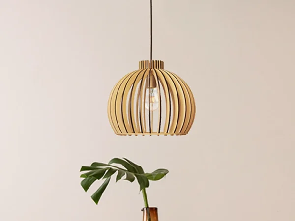 Tömör fa lámpa E27 / 330 - WRE141