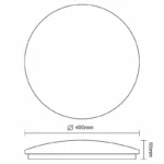 LED mennyezeti lámpa OPAL + távvezérlõ 36W - LCL554B