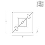 LED mennyezeti lámpa + távvezérlõ 70W - TA1334/B