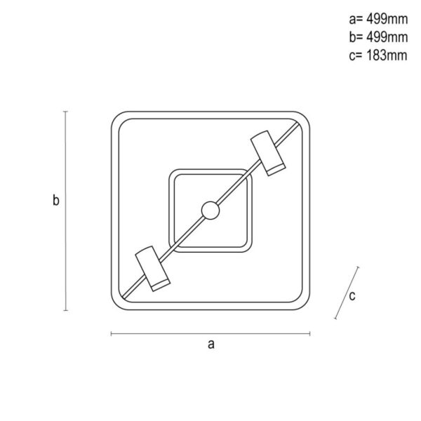 LED mennyezeti lámpa + távvezérlõ 70W - TA1334/B
