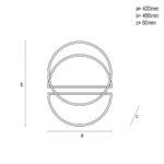 LED mennyezeti lámpa + távvezérlõ 80W - TA1317/WB