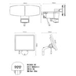 LED napelemes lámpa érzékelõvel 12W / 3000K - 4100K - 6500K - LS023
