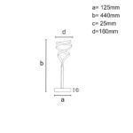 LED dizájn asztali lámpa 28W - JT1308/S
