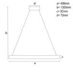 LED luxusos függesztett kristálycsillár + távvezérlõ 80W - TA2302/B