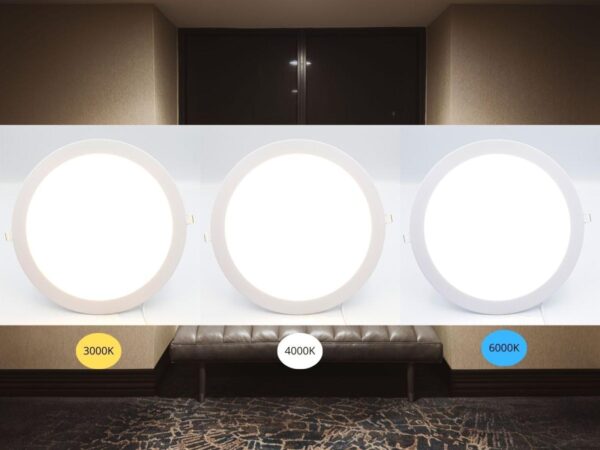 LED beépített panel 24W / PR / SMD / 3000K - 4000K - 6000K / WH - LPL135