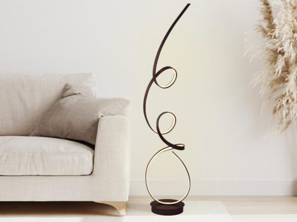 LED dizájn állólámpa 80W - JF2301/BR