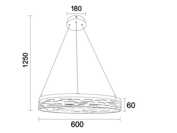 ALIANZ kristály függesztett csillár - N1001