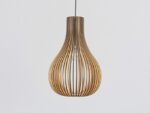 Tömör fa lámpa E27 / 380 - WRE092