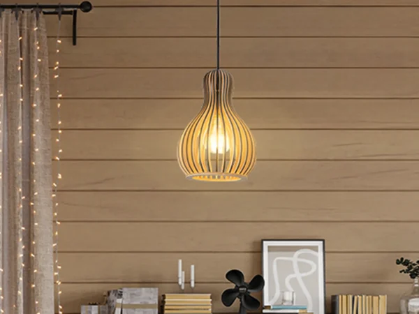 Tömör fa lámpa E27 / 200 - WRE111