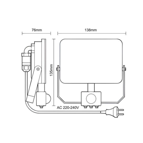 LED reflektor érzékelõvel 20W / 4000K - LF7022S