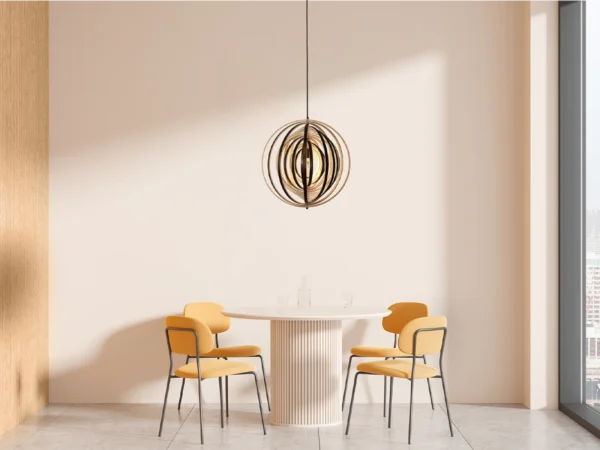 Tömör fa lámpa E27 / 590 - WRE073