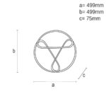 LED mennyezeti lámpa + távvezérlõ 75W - TA1311/BW