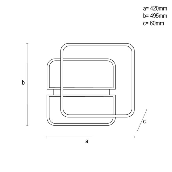 LED mennyezeti lámpa + távvezérlõ 95W - TA1318/WB