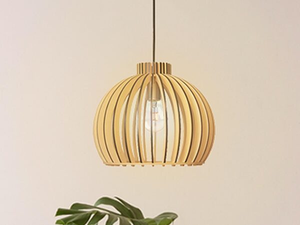 Tömör fa lámpa E27 / 330 - WRE141