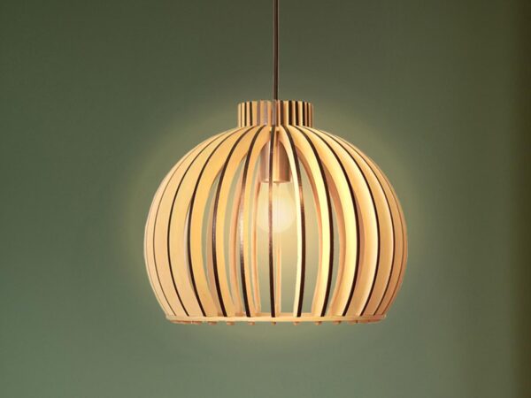 Tömör fa lámpa E27 / 450 - WRE142