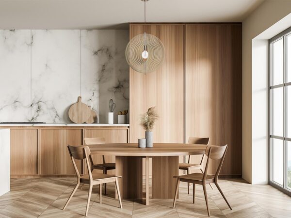 Tömör fa lámpa E27 / 435 - WRE061