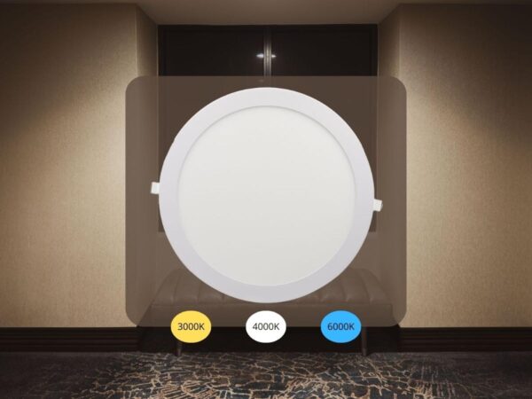 LED beépített panel 24W / PR / SMD / 3000K - 4000K - 6000K / WH - LPL135