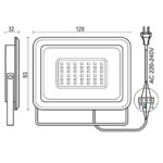 LED reflektor 20W / 4000K - LF0122