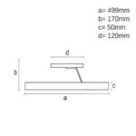 LED mennyezeti lámpa + távvezérlõ 72W - TA1314/G