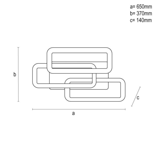 LED mennyezeti lámpa + távvezérlõ 90W - TA1338/W