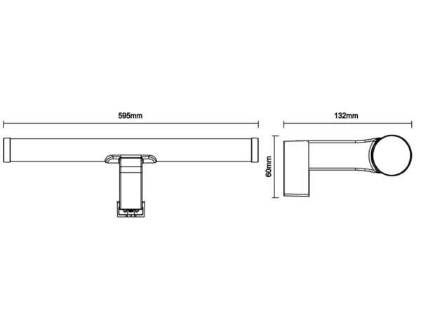 LED fürdõszobai lámpa 12W / IP44 / 4000K - LNL7722/WH