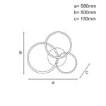 LED világítás + távvezérlõ 64W - TB1301/BG