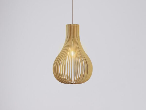 tömör fa lámpa E27 / 310 - WRE081