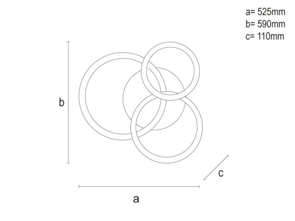 LED mennyezeti lámpa + távvezérlõ 90W - TB1313/B
