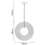 Tömör fa lámpa E27 / 590 - WRE063