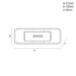 LED mennyezeti lámpa + távvezérlõ 75W - TA1331/WB