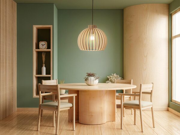 Tömör fa lámpa E27 / 450 - WRE142