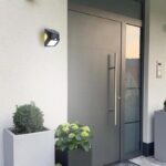 LED fekete fali napelemes lámpa 3W / 3000K / 4000K - LS025