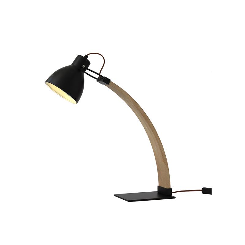 Asztali lámpa tömör fa E27 / 60W - WRE161 - Image 3