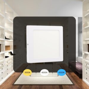LED panel falon kívüli 12W / PSSF / SMD / 3000K - 4000K - 6000K / WH - LPL433