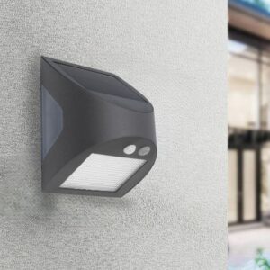 LED szürke fali napelemes lámpa 3W / 3000K / 4000K - LS225