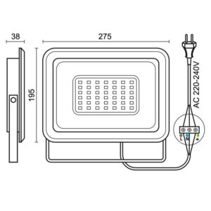 LED reflektor 100W / 4000K - LF0025