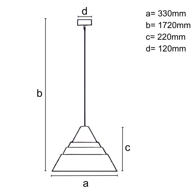 Tömör fa lámpa E27 / 330 - WRE031 - Image 4