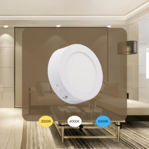 LED panel falon kívüli 6W / PRSF / SMD / 3000K - 4000K - 6000K / WH - LPL331