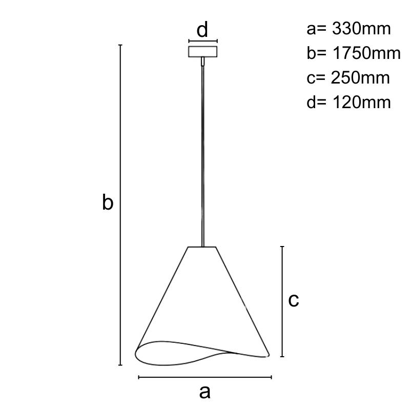 Tömör fa lámpa E27 / 330 - WRE021 - Image 2