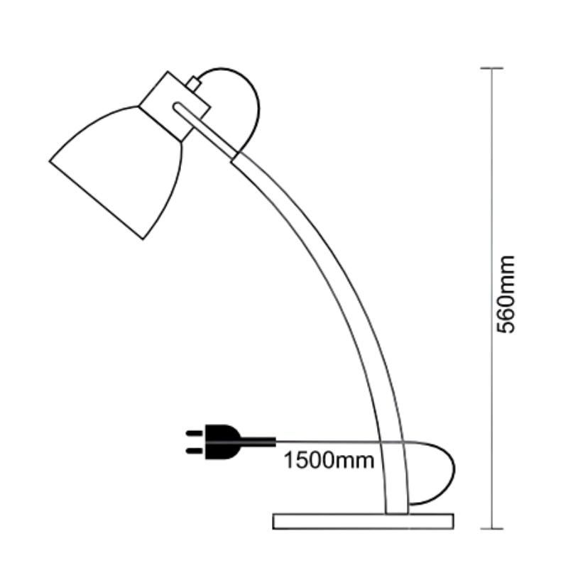 Asztali lámpa tömör fa E27 / 60W - WRE161 - Image 4