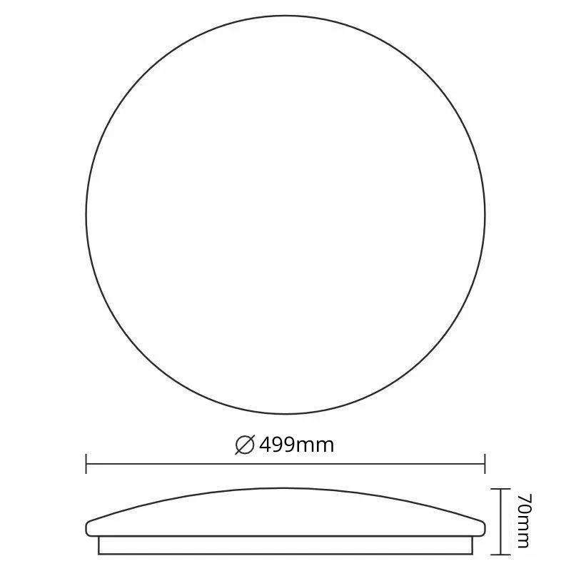 LED mennyezeti lámpa OPAL + távvezérlõ 48W - LCL555B - Image 3
