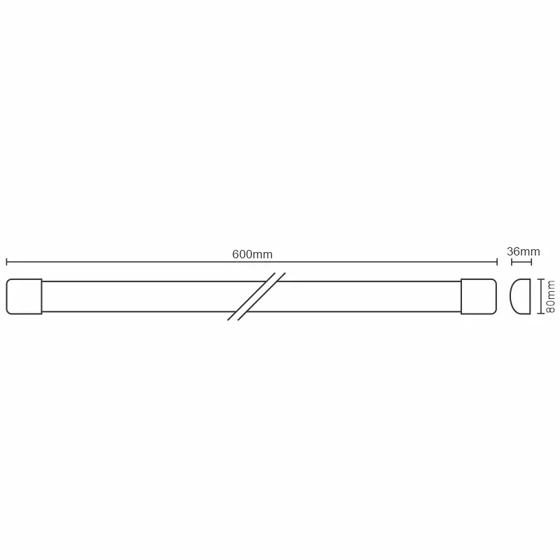 LED lámpatest 20W / IP40 WTL / 3 / 600 / 4000K - LNL122/2 - Image 2