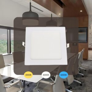 LED beépített panel 12W / PS / SMD / 3000K - 4000K - 6000K / WH - LPL233