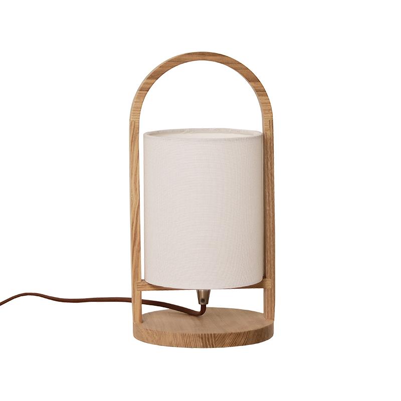 Asztali lámpa tömör fa E27 / 60W - WRE171 - Image 7