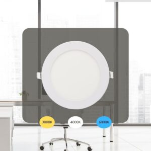 LED beépített panel 12W / PR / SMD / 3000K - 4000K - 6000K / WH - LPL133